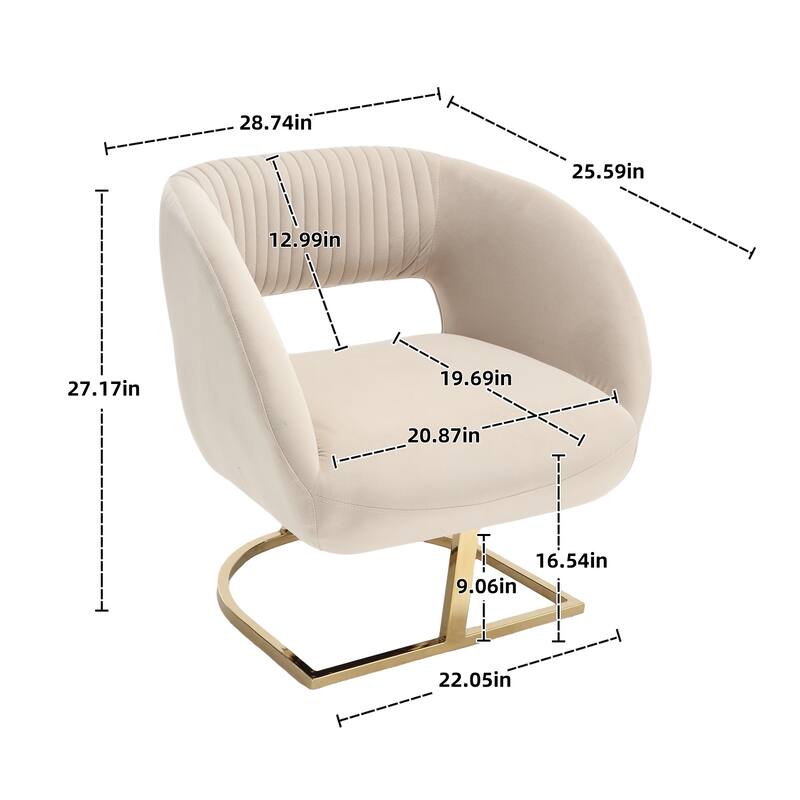 Upholstered Tufted Living Room Chair