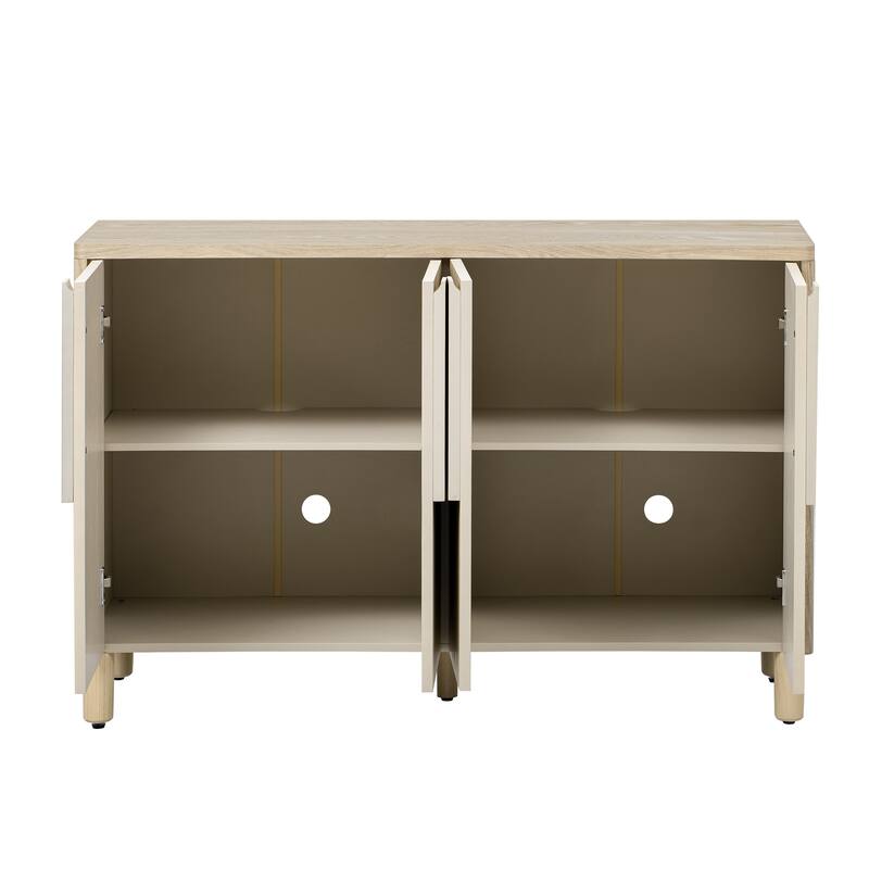 48 Inch Buffet Sideboard Cabinet with Adjustable Shelves