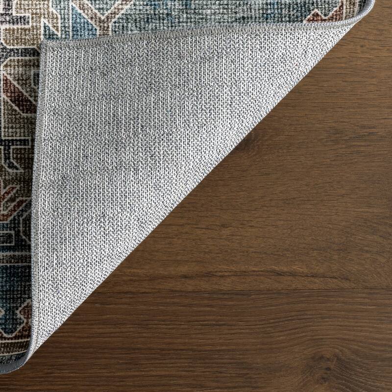 Nuloom Philomena Medallion SplashGuard Machine Washable Area Rug