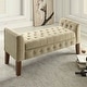 preview thumbnail 19 of 31, Copper Grove ArumVelvet Tufted Storage Bench / Settee