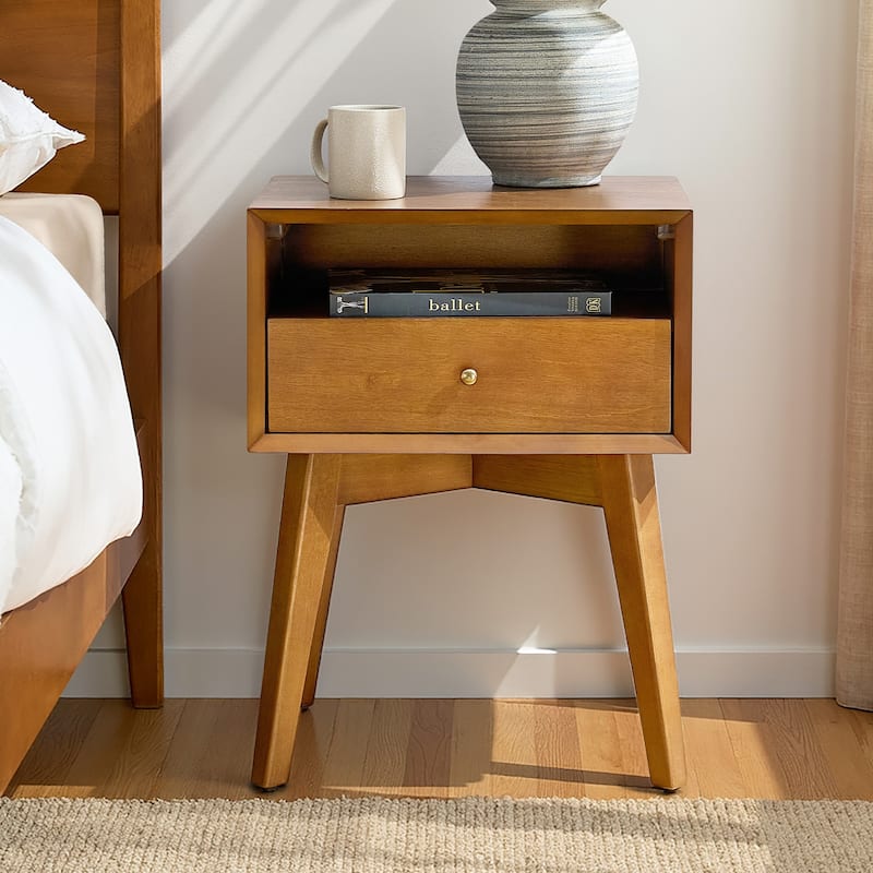 Pallantium Farmhouse 30"Tall Distressed 3-Drawer Nightstand With Solid Wood Legs and Adjustable Feet by HULALA HOME