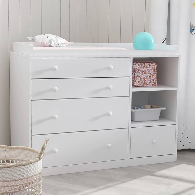 5 Drawers Cabinet Chest Bedroom Storage Bookcase Baby care cabinet