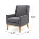 preview thumbnail 45 of 44, Aurla Mid-century Upholstered Accent Chair by Christopher Knight Home - 27.50" L x 28.50" W x 36.50" H