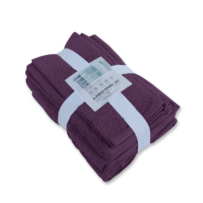 Martex Ultimate Performance Cotton Low-Lint Soft Absorbent Towel Set