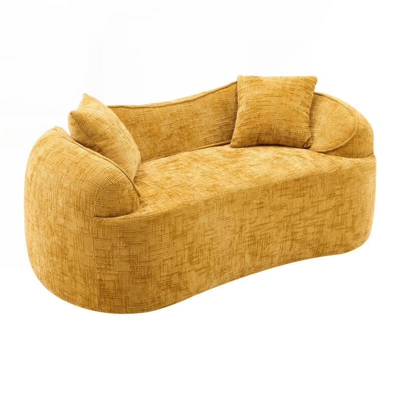 Compress Sofa. It Has Armrests on Both Sides, Comes with Two Pillows