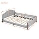 preview thumbnail 26 of 32, Low-Profile Platform Bed Grounded Bed in Velvet Frame