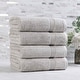 preview thumbnail 22 of 105, Superior Heritage Egyptian Cotton Absorbent Bath Towel Set of 4 Silver