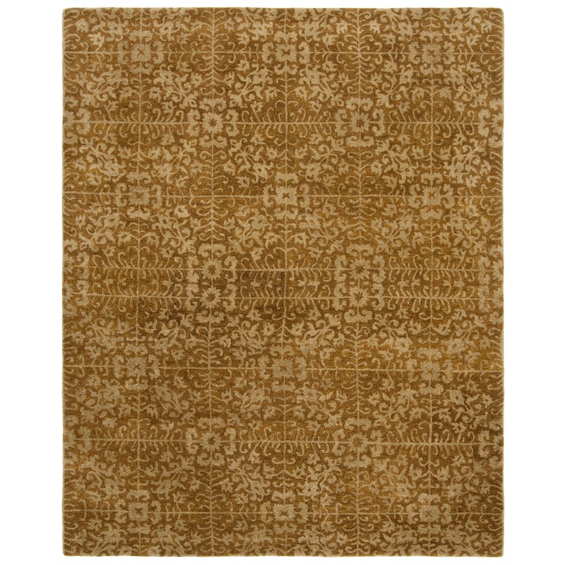 SAFAVIEH Handmade Antiquity Rhosyn Traditional Oriental Wool Rug - 11' x 17' - Gold/Beige