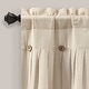 preview thumbnail 12 of 40, Lush Decor Linen Button Window Curtain Valance