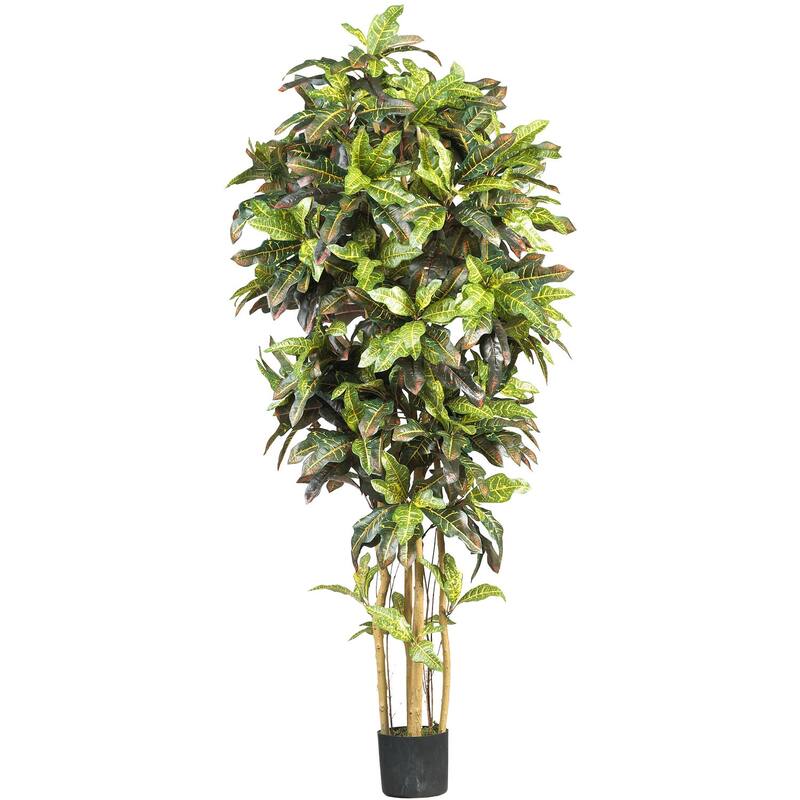 Artificial Bonsai Tree with Planter - 2ft Decorative Indoor Plant, Green Faux Tree for Home Office Decor - Multi-Colored - 72