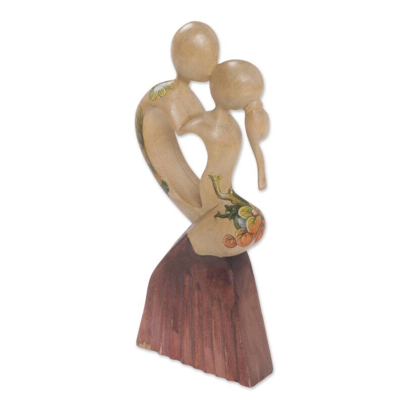 Novica Handmade Loving Dance Wood Statuette