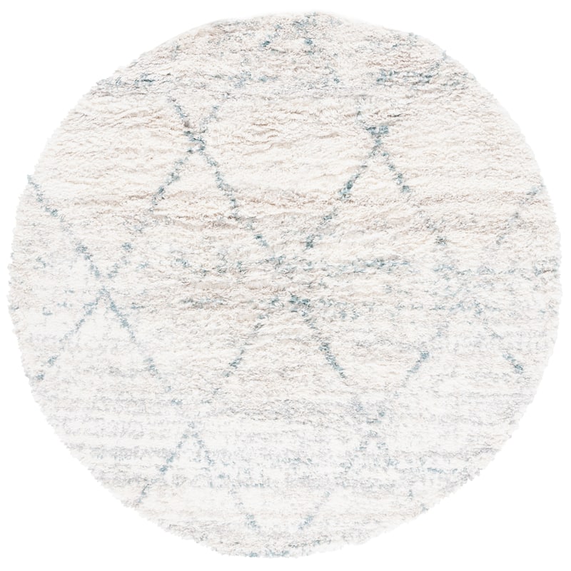 SAFAVIEH Fontana Shag Marye Modern Trellis 2-inch Thick Rug