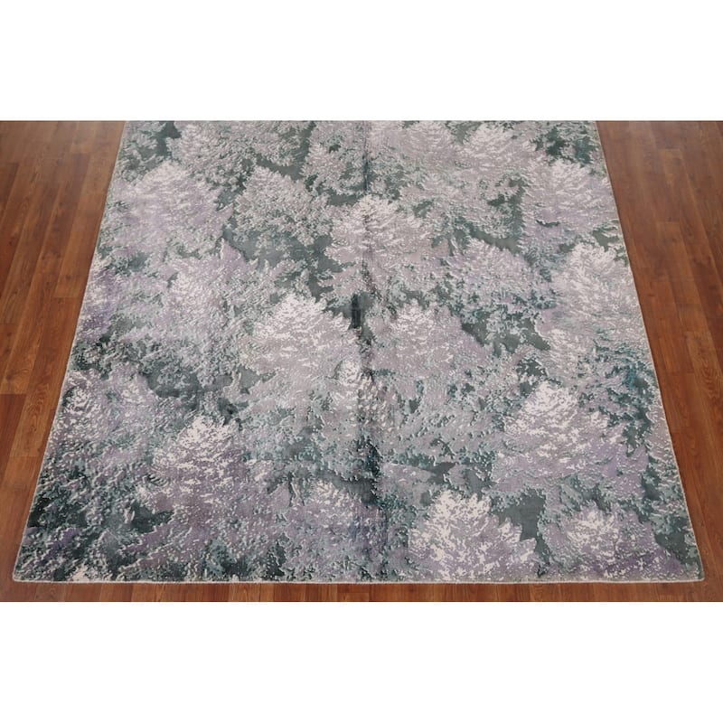 All-Over Abstract Modern Area Rug Handmade Wool Carpet - 6'0" x 9'0"