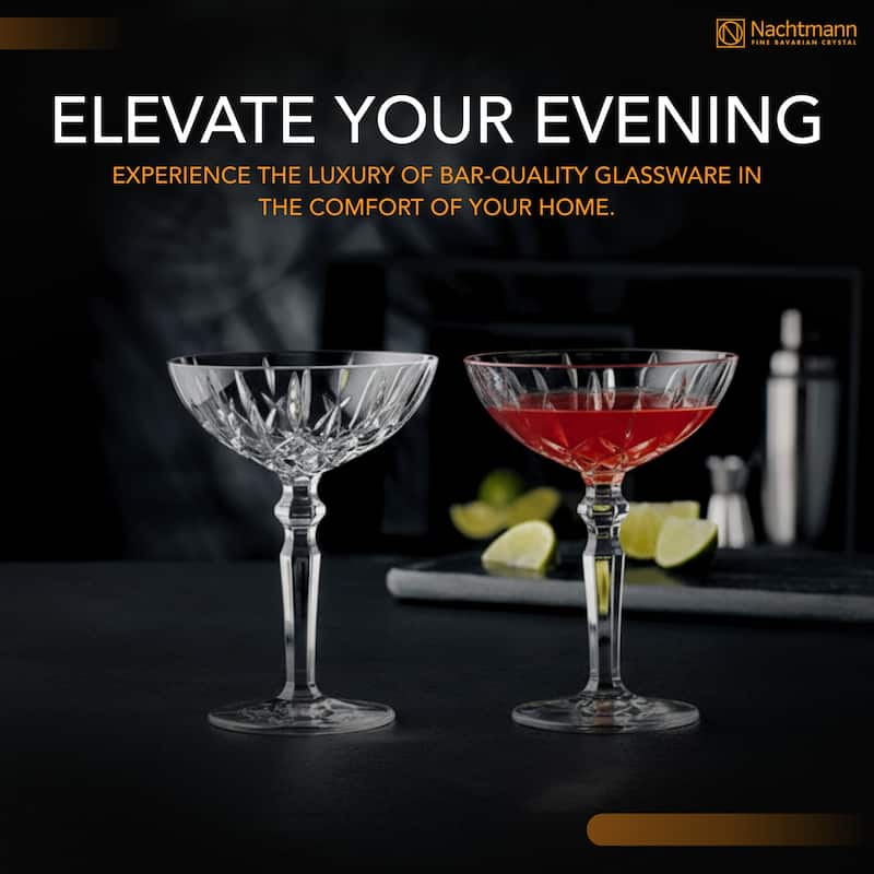 Nachtmann Set of 2 Noblesse Cocktail Glasses - 6oz