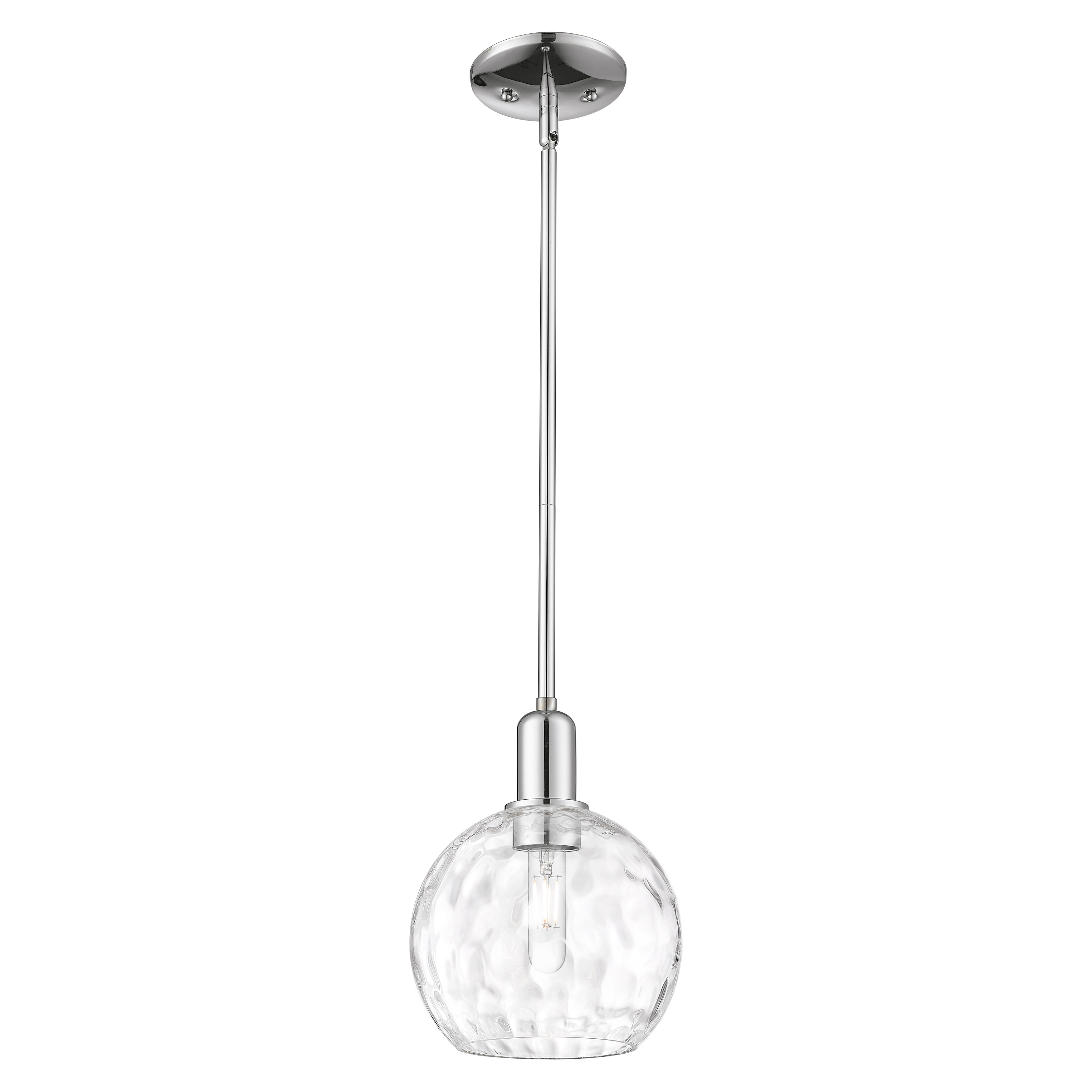Innovations Lighting Endless Possibilities Arcadia - Athens Water Glass - 1 Light 8" Stem Hung Mini Pendant