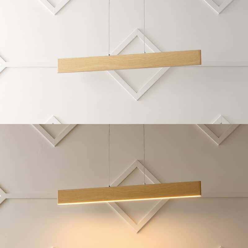 Julian 40" Dimmable Adjustable Integrated LED Metal Linear Pendant, by JONATHAN Y
