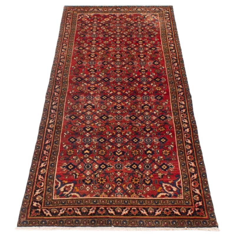 ECARPETGALLERY Hand-knotted Andelz Red Wool Rug - 3'8 x 10'7