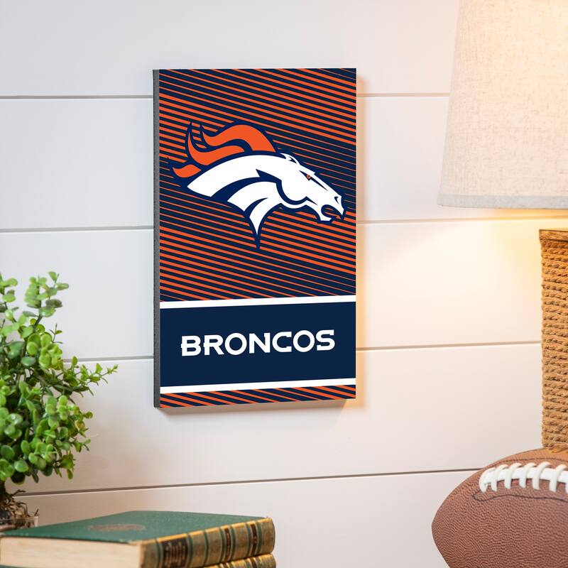 Denver Broncos Foam Core Wall Decor - White