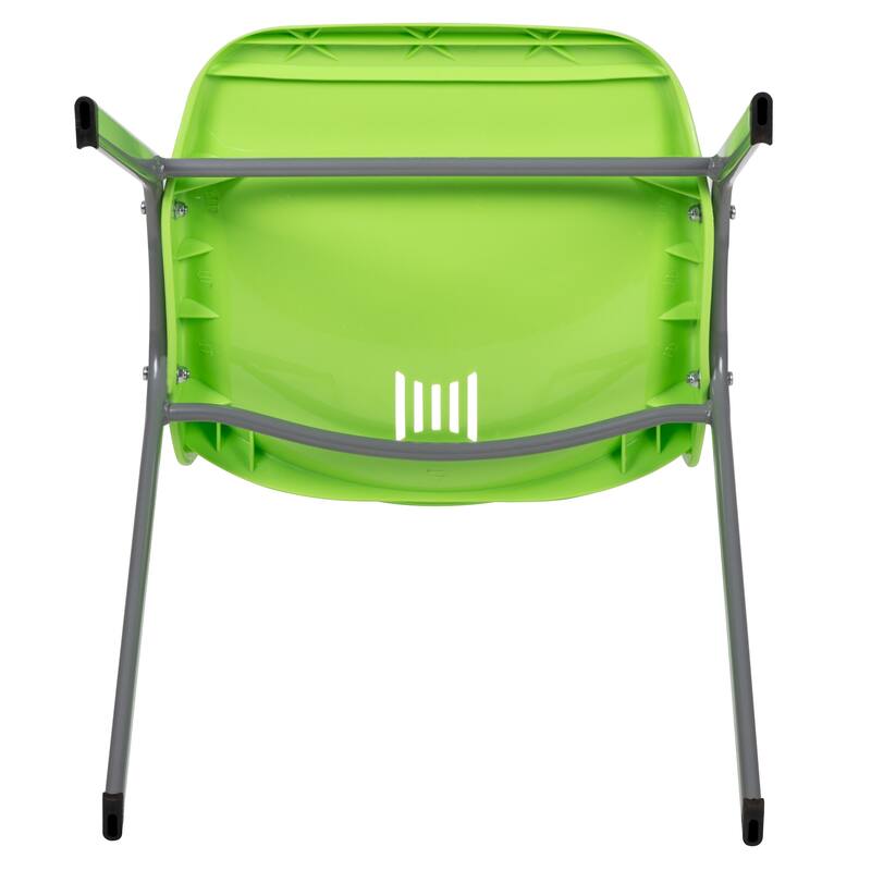 880 lb. Capacity Ergonomic Shell Stack Chair with Metal Frame