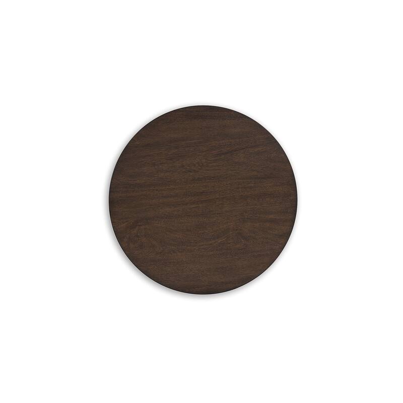 Signature Design by Ashley Korestone Dark Brown End Table - 24"W x 24"D x 24"H