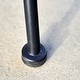 preview thumbnail 15 of 13, Sarcelles Modern Woven Wicker Patio Side Table with Glass Top by Corvus