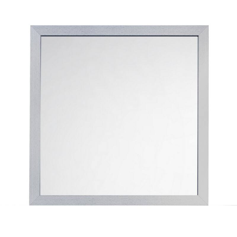 Moko 40 x 40 Dresser Mirror, Square, Modern Style, Gray Finished Frame