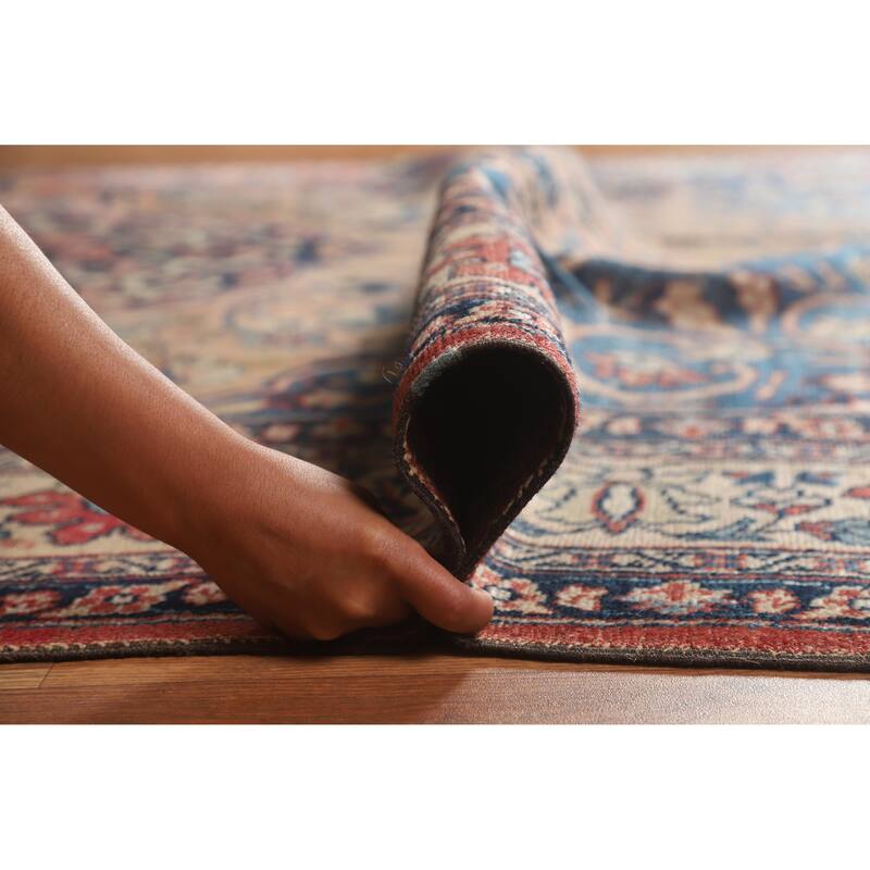 Hand Knotted Oriental 100% Wool Carpet Traditional Floral Pink Tabriz Area Rug - 11' 0'' X 8' 0''