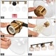 preview thumbnail 18 of 16, Iain Modern Black 3/4-Light Bathroom Vanity Lights Globe Seeded Glass Dimmable Wall Sconces