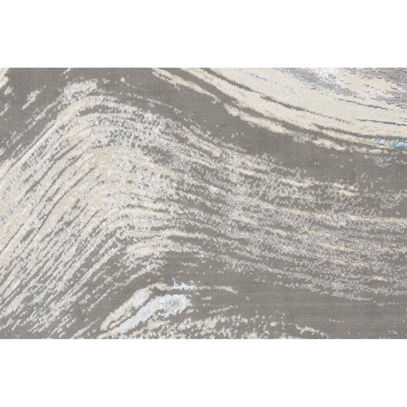 Zaxe Abstract Area Rug By HomeRoots - 9' x 12'
