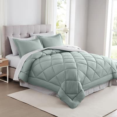 Modern Threads 7-Piece Reversible Comforter Set - Includes Comforter, Sheets, Pillowcases, Shams