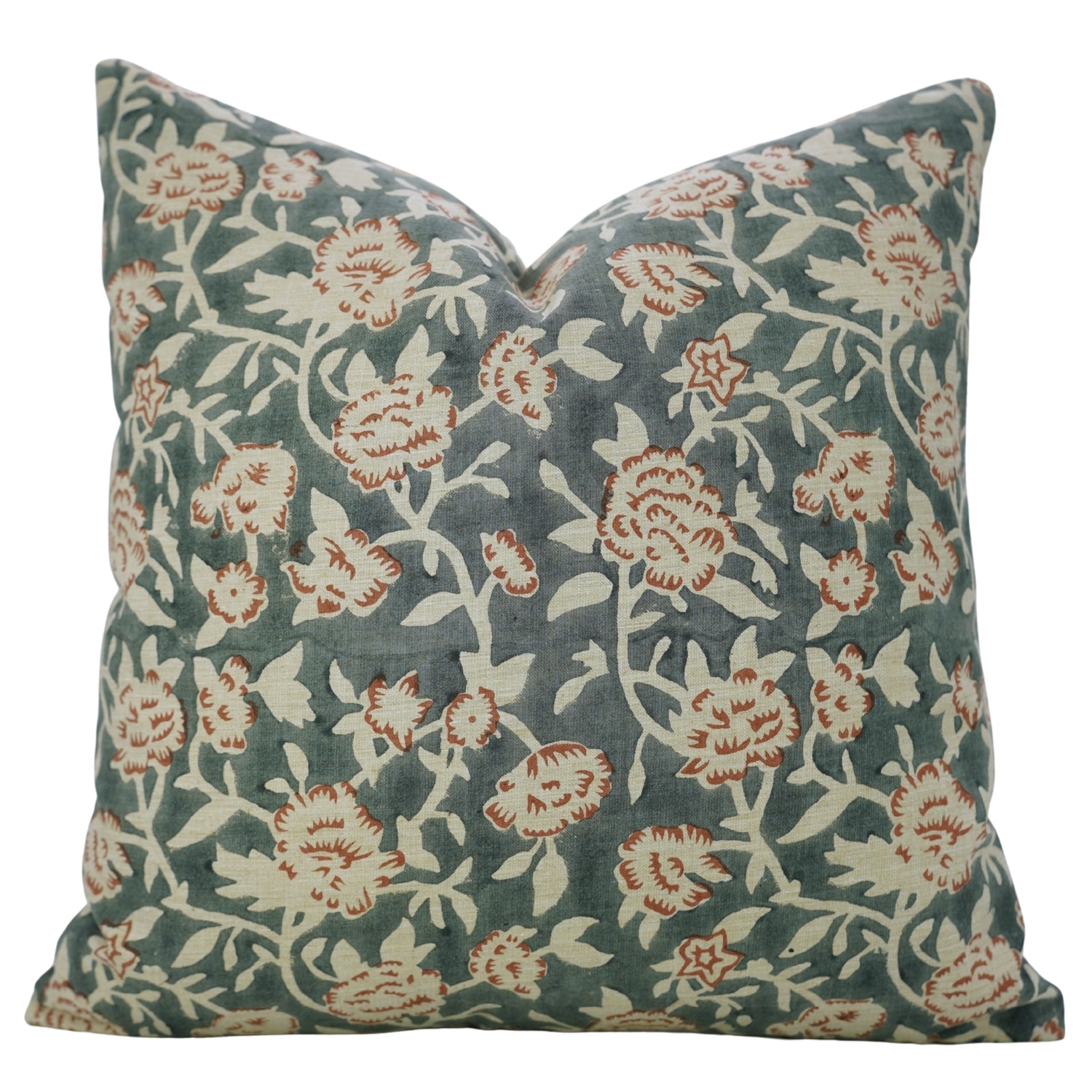 Fabdivine Handmade Linen Pillow Cover Boho Farmhouse Living Room Vintage, Mrignayani