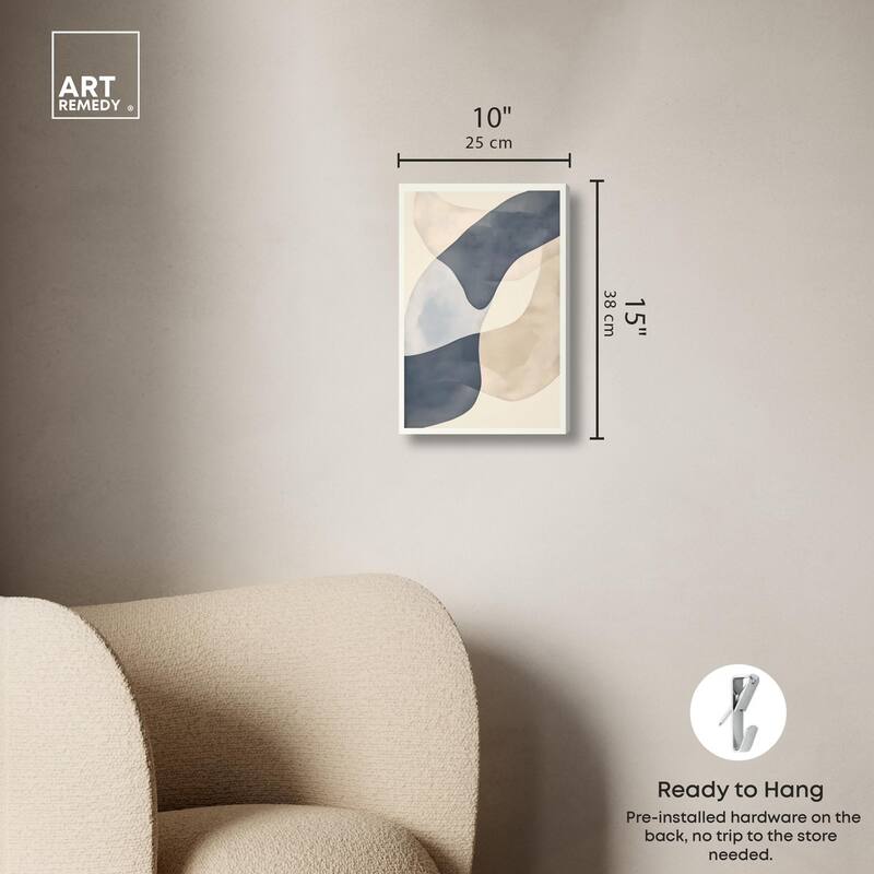 Organic Ovals Canvas by Art Remedy, Gallery Wrapped