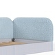 preview thumbnail 35 of 124, Bonwell Upholstered Teddy Fleece Montessori Floor Bed with Half-Enclosed & Curved Guardrails for Kids by GDFStudio