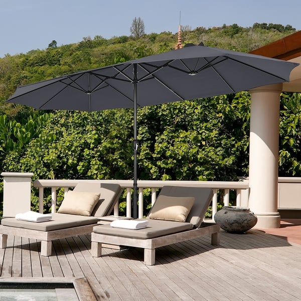 Costway Double-Sided Patio Umbrella, 15' x 9' x 8.1', Octagonal - On Sale -  Bed Bath & Beyond - 34824320