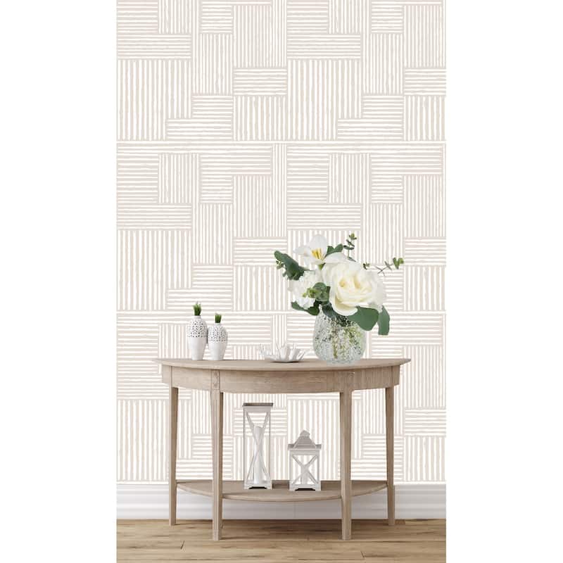 Boho Seamless Lines Wallpaper Peel and Stick