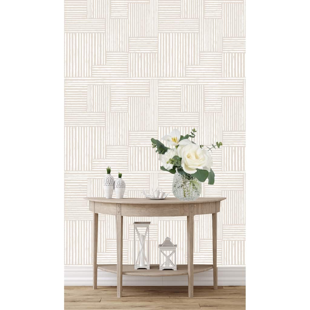 Boho Seamless Lines Wallpaper Peel and Stick