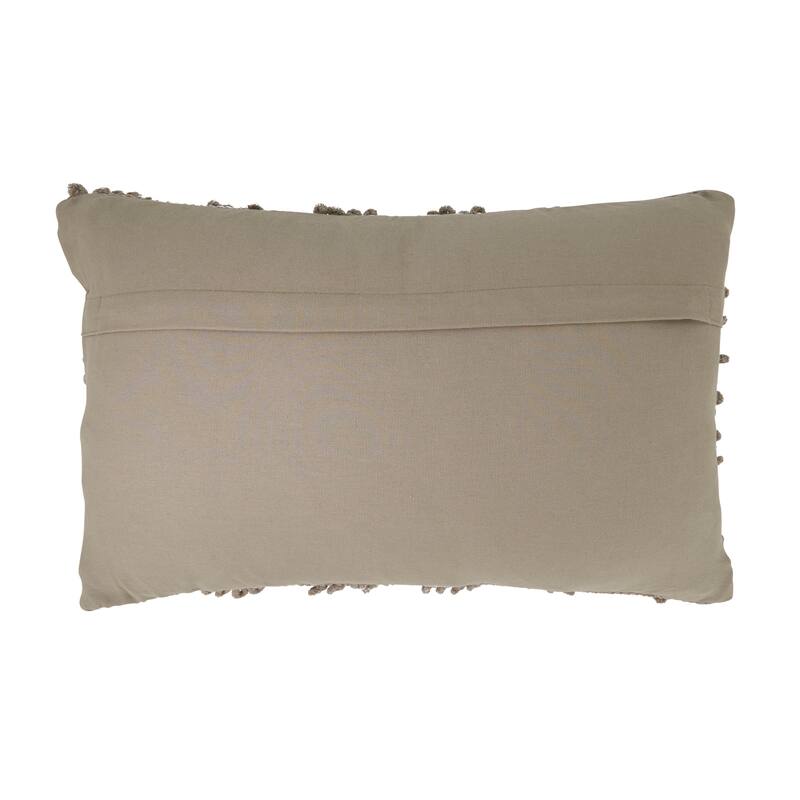 Nubby Design Down Filled Throw Pillow