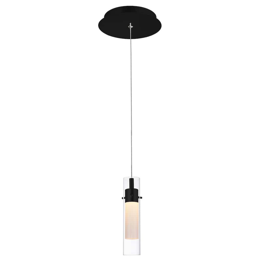 Olinda Integrated LED 5in Black Mini Pendant