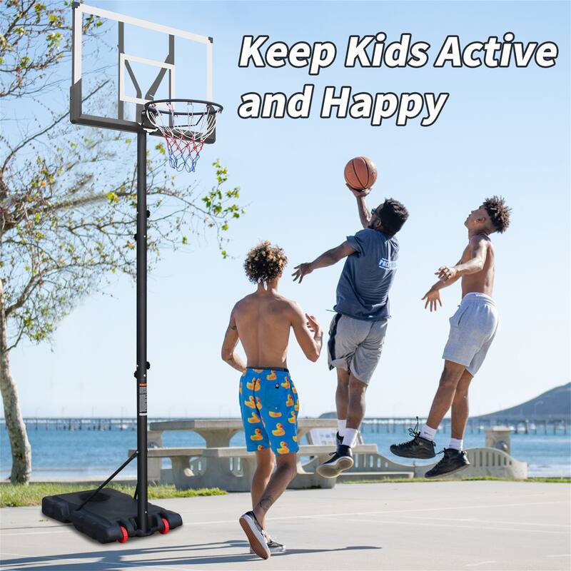 Use for Outdoor Height Adjustable 5.7 to 10ft Basketball Hoop