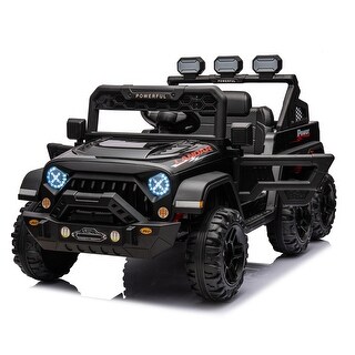 Perfect Christmas Gift 24V Ride-On Large Pickup Truck with Bluetooth, Safe Start, and Rear Storage for Kids