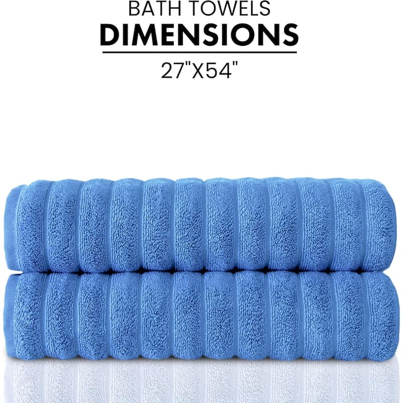 Brampton Premium Turkish Cotton 2 Piece Bath Towels Set Heavyweight