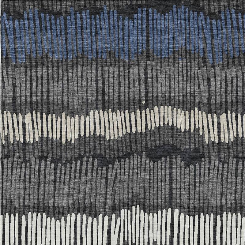 HomeRoots Striped Transitional Rectangle Outdoor Rug