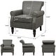 preview thumbnail 64 of 131, Mid-Century Modern Accent Chairs with Nailhead Trim
