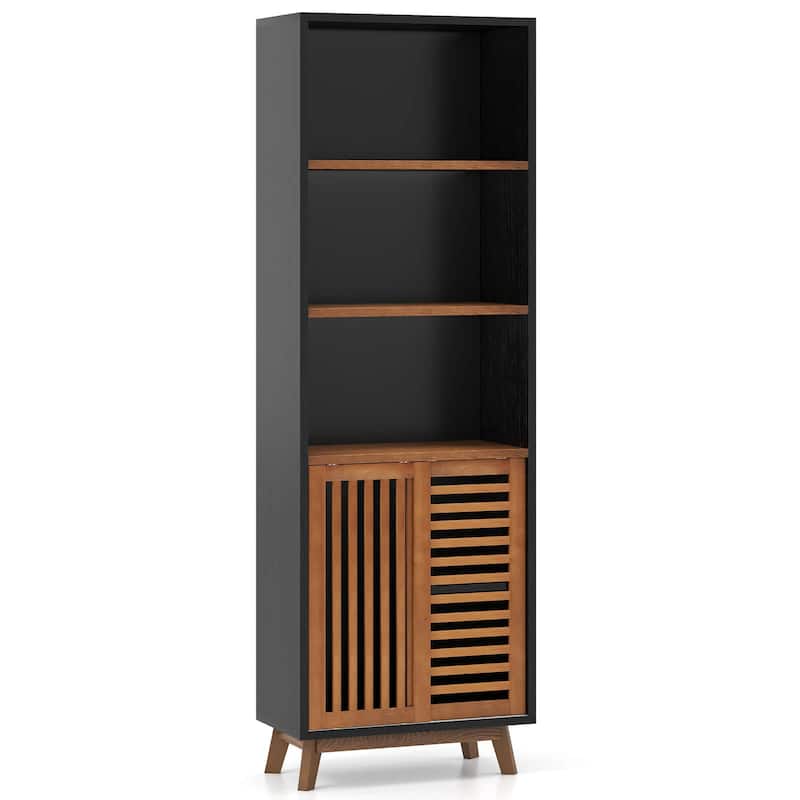 Costway 70” Bookshelf, 5-Tier Bookcase with Reversible Adjustable - See Details