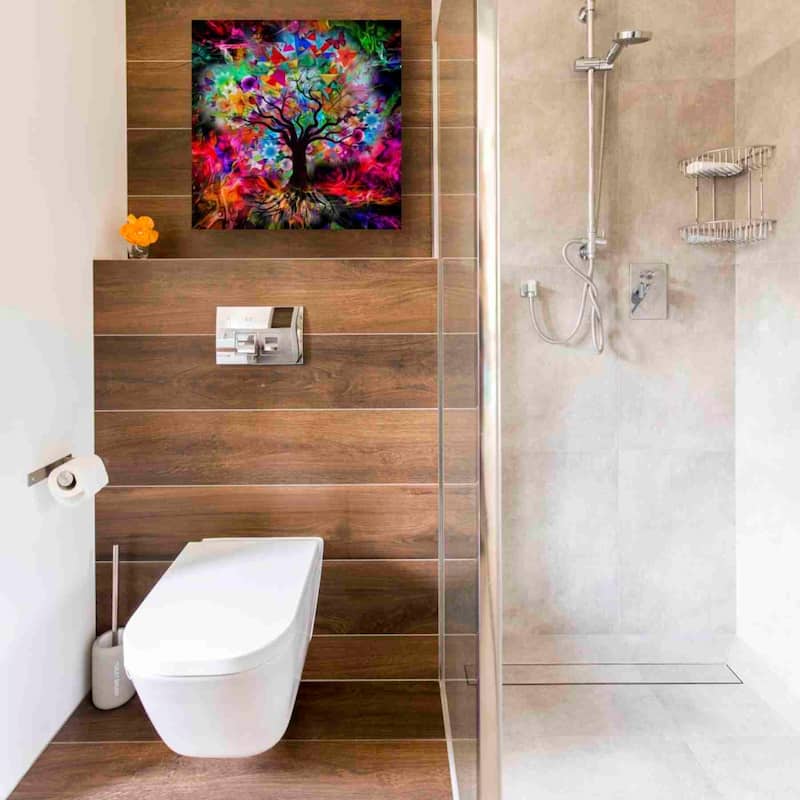 Epic Graffiti 'Kaleidoscope Tree Black' Canvas Wall Art