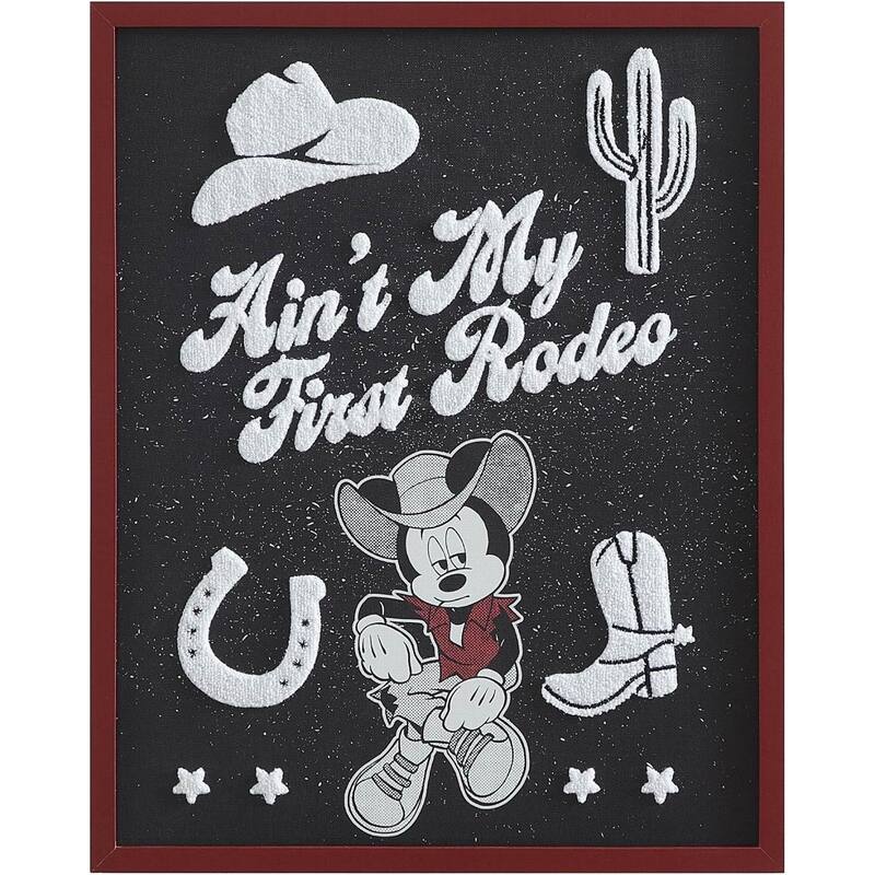 Disney Mickey Mouse Western Tufted Wall Art