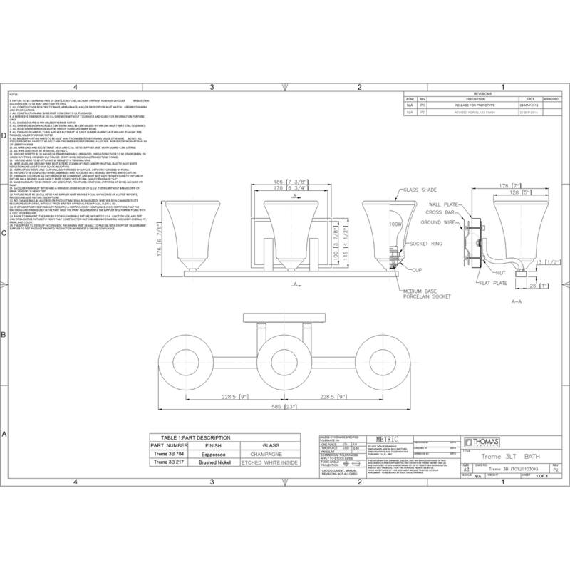 Elk Home Treme Brushed Nickel With White Etched Glass Vanity Light