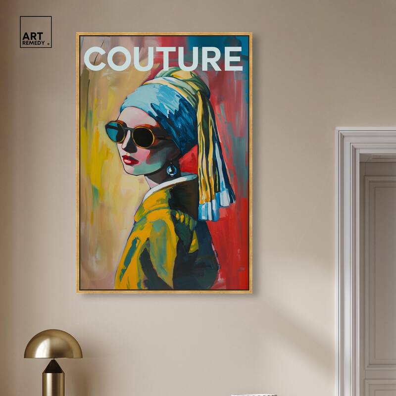 Pearl Earring Cover Canvas by Art Remedy
