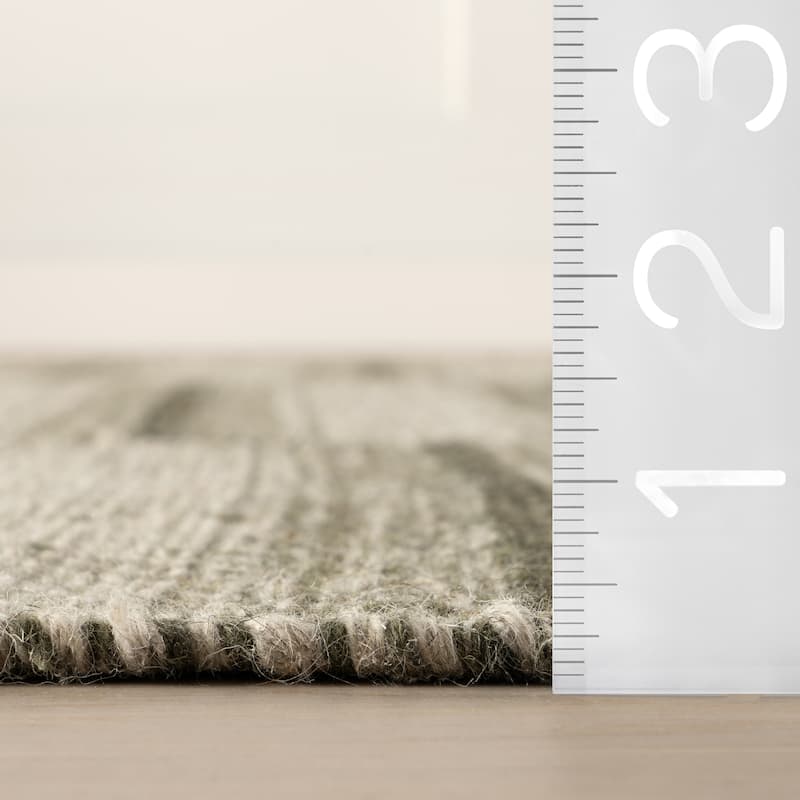 Nate Berkus Mateo Striped Wool Cozy Area Rug