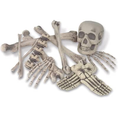 Spooky Skeleton Bag O' Bones Halloween Decorations - Pack of 6